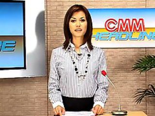 CMM Headline  Maria Ozawa Anchorman Bukkake