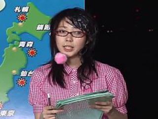 Japanese Female Announcer Receives Cum Facials