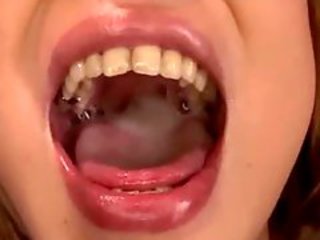 Busty Girl Fucked Cum To Mouth Swallowing On The Couch