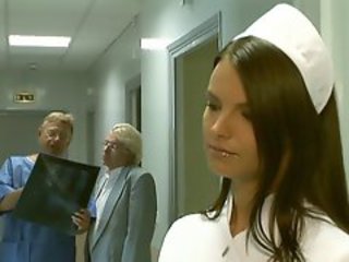 Cute Handjob Long hair Nurse