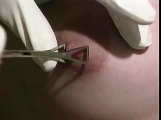 Nipple and Clit Piercing at the end of one's tether snahbrandy