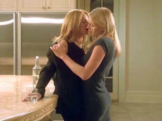Blonde Kissing Lesbian