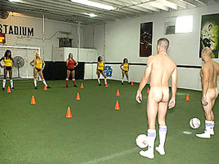 Indoor soccer at its best. Naked chicks running around asking to get laid.... nuff said