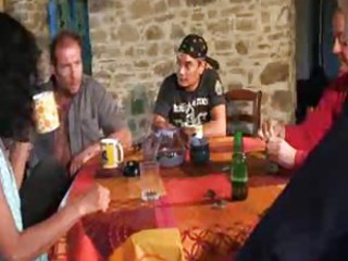Drunk European French Gangbang Groupsex Orgy Wife