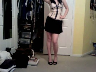 Amateur Skirt Stripper Teen Upskirt
