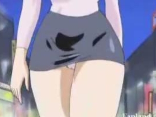 Buxom Anime Babe Gangbanged
