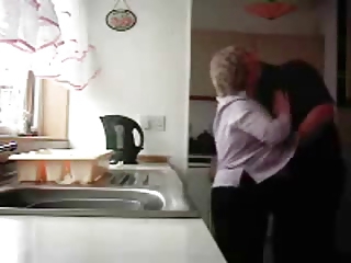 Amateur  Kissing Mom Older