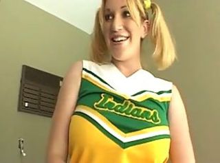 Blonde Cheerleader Pigtail Uniform