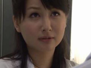 Japanese Secretary Drilled From Behind in the Office's Restroom