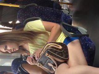 sexy girl in front of me in the bus 1