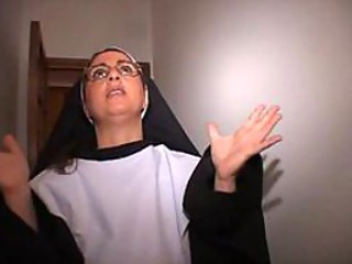 Glasses Italian MILF Nun Uniform