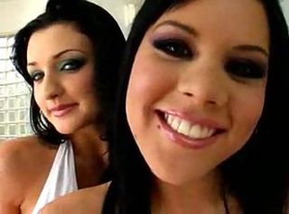Amazing Brunette Lesbian Pornstar