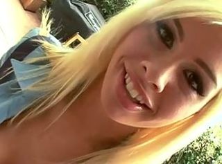 Amazing Blonde Outdoor Pornstar Teen