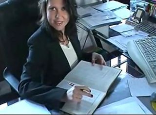 Morena Madura Calenta Oficina Estrella Del Porno Secretària Empassar