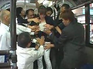 Amatiere Āzijas Autobus Grupveida seks Japāņu Publika