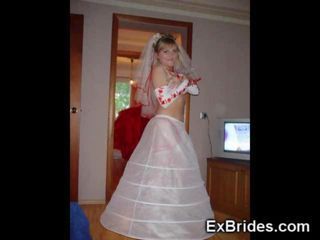 Hot real brides showing their...