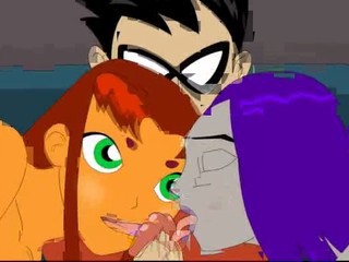 Teen Titans girls sharing one...