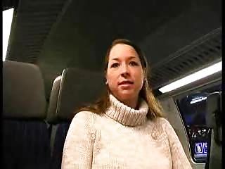 Busty Girl Gives Bj On A Train