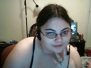 Gordita Guapa Bonita Gafas Adolescente Webcam