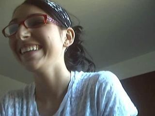 Amateur Brunette Glasses Teen Webcam