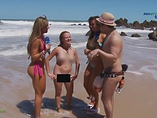 Amateur Beach Funny MILF Nudist