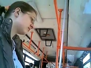 Autobus Okulary Publiczne Nastolatki Podglądanie