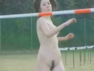 Hairy Japanese Nudist Outdoor Sport Teen
