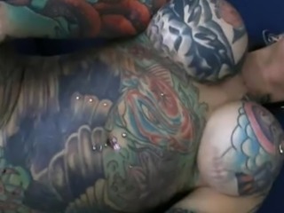 Big Tits MILF Piercing Tattoo