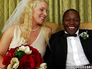 Mariée Hardcore Interracial MILF