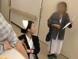 Asian Blowjob Handjob Japanese MILF Nurse Uniform