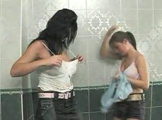 Bathroom Big Tits Lesbian MILF