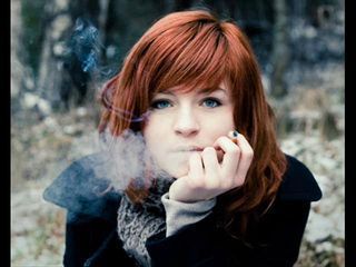 Celebrity Redhead Smoking