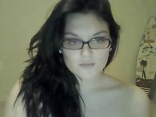 Brunette Glasses MILF Webcam