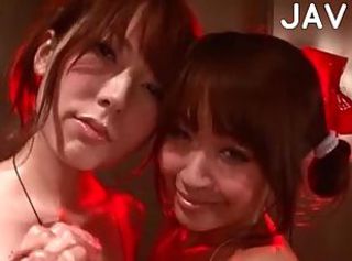 Azjatyckie Taniec Japońskie Lesbijskie Nastolatki