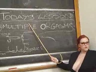 Big Tits Chubby Glasses MILF Redhead School Teacher