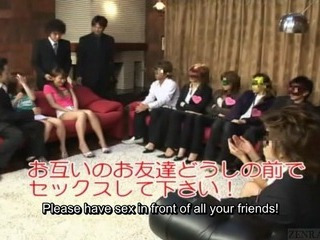 Subtitled Japan friends watch verified group foursome