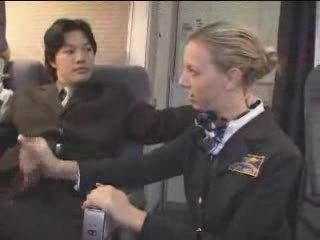 American Stewardess Handjob - Part 2