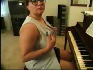 Mature Lady Pianist Also Plays With Dick