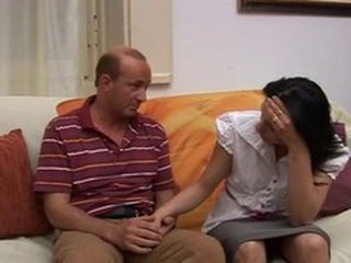 DAUGTHER FUCKS The brush OLD PERVERT ... AFTER READING PORN   -B$R