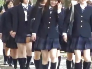 Asiatiche Studentesse Giovanissime Uniformi