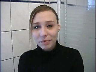 Bathroom European Strapon Teen