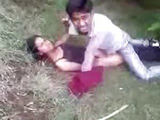 Desi Couple Enmeshed Bonking In Park &amp; Paid The Branch of knowledge