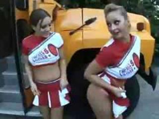 Autobus Cheerleaderka Nastolatki Uniform