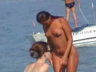 Strand Nudist Utendørs Offentlig Voyeur
