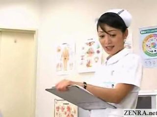 아시아인 귀염둥이 일본인 간호사 제복
